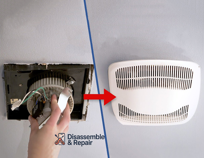 Bathroom exhaust fan motor replacement