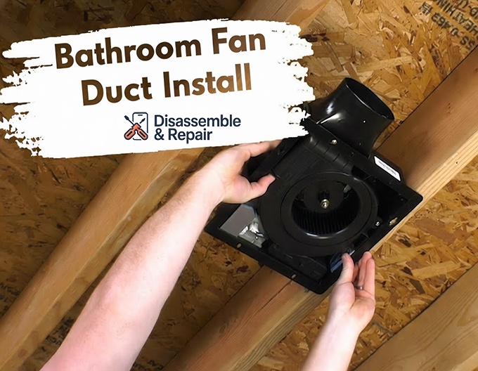 Bathroom Fan Duct Install
