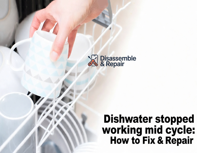 Dishwasher stopped working mid cycle