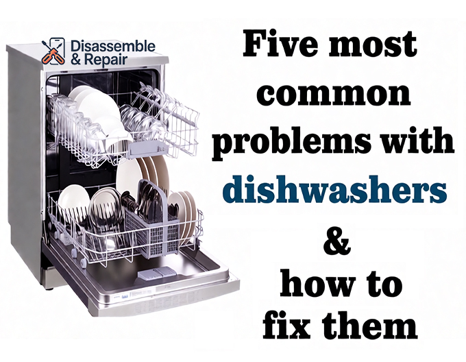 Five most common problems with dishwashers