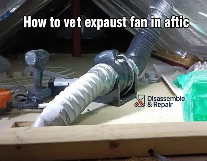 How to vent exhaust fan in attic