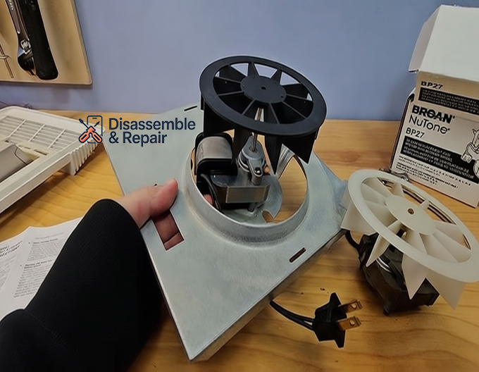 Install NuTone bathroom fan