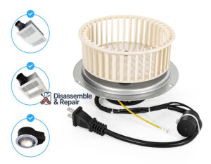 Quiet bathroom exhaust fan Replacement Motor