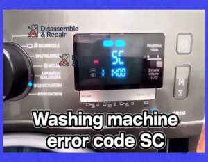 Washing machine error code SC