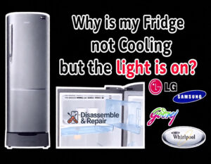 Why is my fridge not cooling but the light is on?