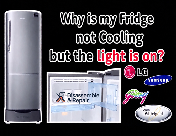 Why is my fridge not cooling but the light is on?