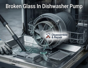 Broken glass in dishwasher pump: How to fix & Clean safely
