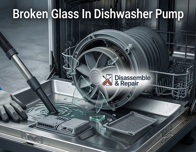 Broken glass in dishwasher pump: How to fix & Clean safely