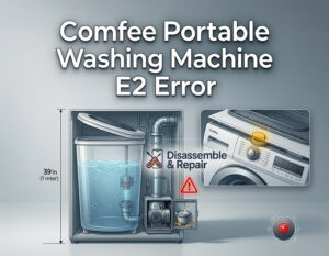 Comfee portable washing machine E2 error: Fix & Reset guide