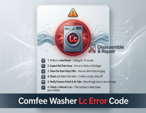 Comfee washer LC error code: Troubleshooting & Fix guide