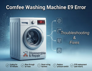 Comfee washing machine E9 error: Quick troubleshooting guide