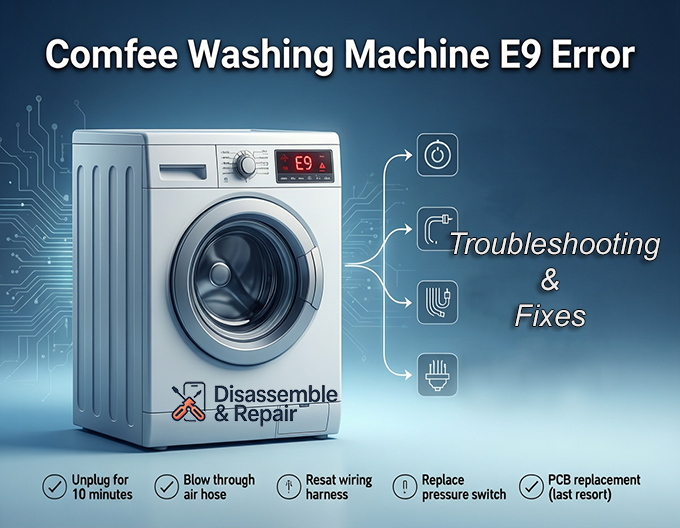 Comfee washing machine E9 error: Quick troubleshooting guide