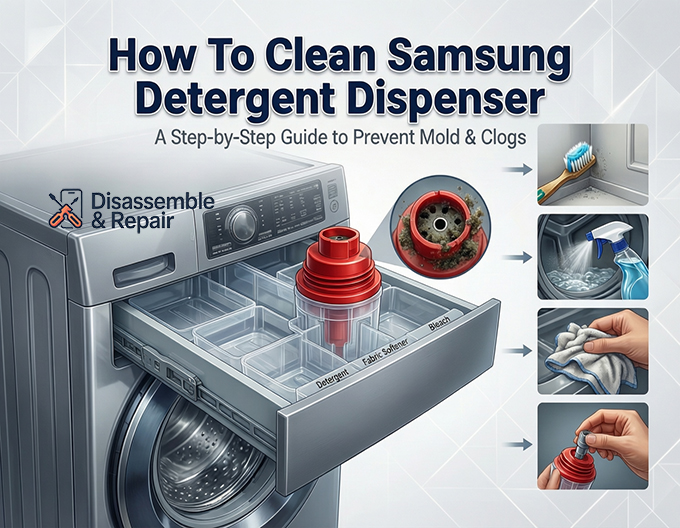 How to clean Samsung detergent dispenser | Step-by-Step