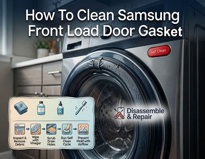 How to clean Samsung front load door gasket - Simple Steps