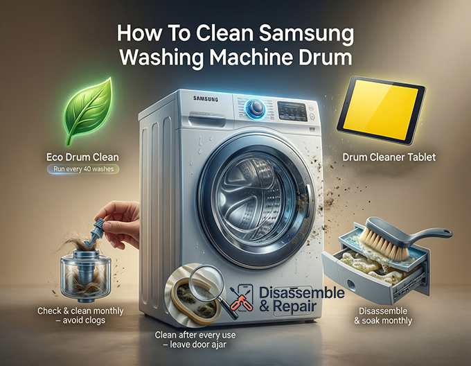 How to clean Samsung washing machine drum: Step-by-Step