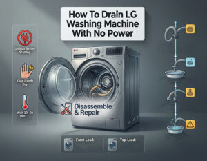 How to drain LG washing machine with no power: 5 Easy Steps