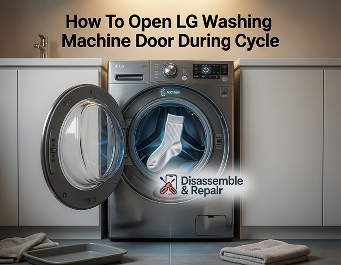 How to open LG washing machine door during cycle safely