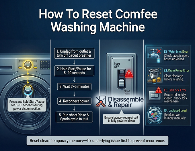 How to reset comfee washing machine: Step-by-Step Guide