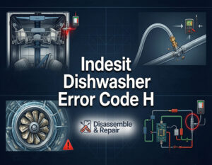 Indesit dishwasher error code H: Meaning & How to fix it