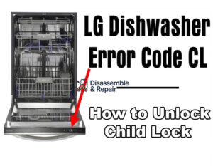 LG dishwasher CL error code