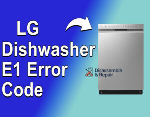 LG dishwasher E1 error code