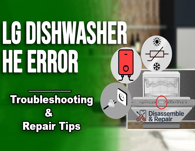 LG dishwasher HE error code