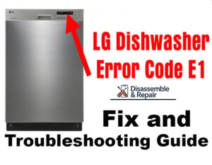 LG dishwasher UO error code