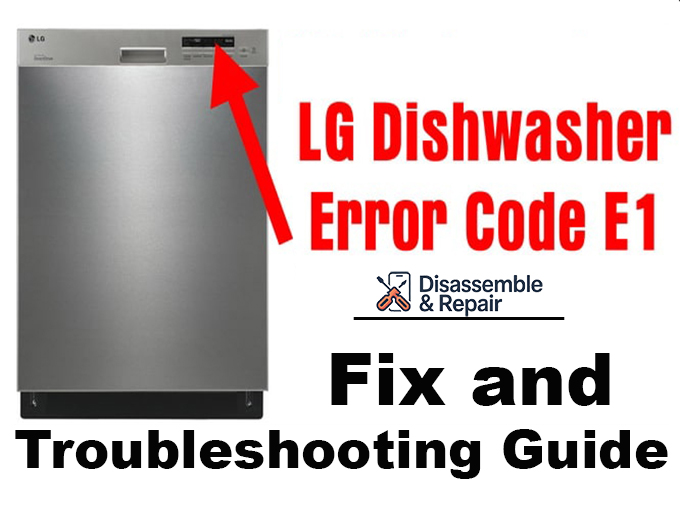 LG dishwasher UO error code