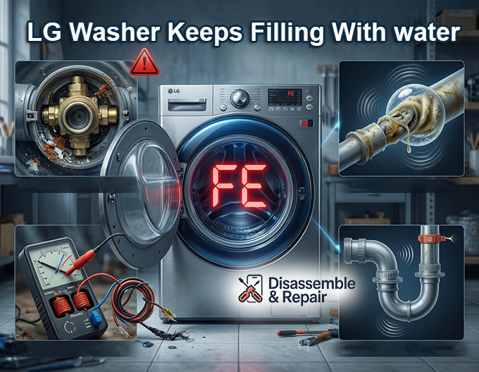 LG washer keeps filling with water: Fixes and Troubleshooting