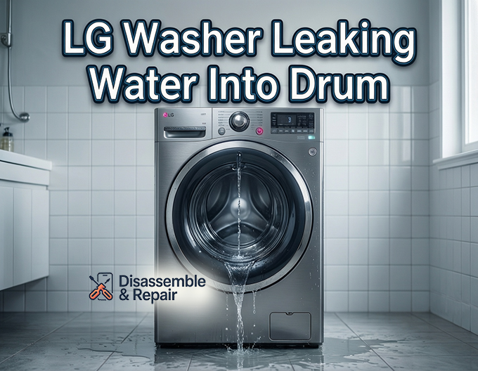 LG washer leaking water into drum? Causes and Fixes