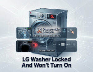 LG washer locked and won't turn on - Easy Troubleshooting