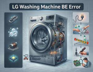 LG washing machine BE error: How to Fix (Step-by-Step)