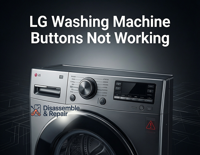 LG washing machine buttons not working? Fix it now.