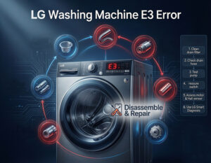 LG washing machine E3 error: How to Fix it Fast & Easy