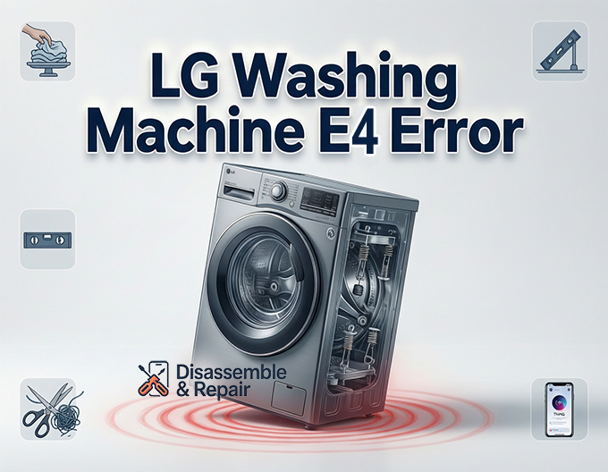 LG washing machine E4 error: How to Fix It Quickly