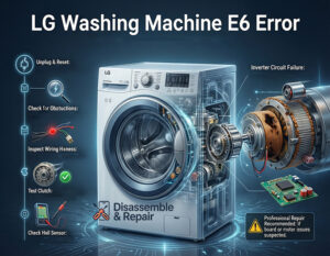 LG washing machine E6 error: Causes & How to Fix It