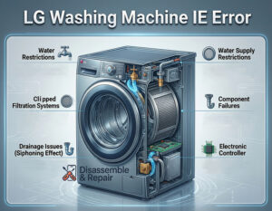 LG washing machine IE error: How to fix water inlet issues