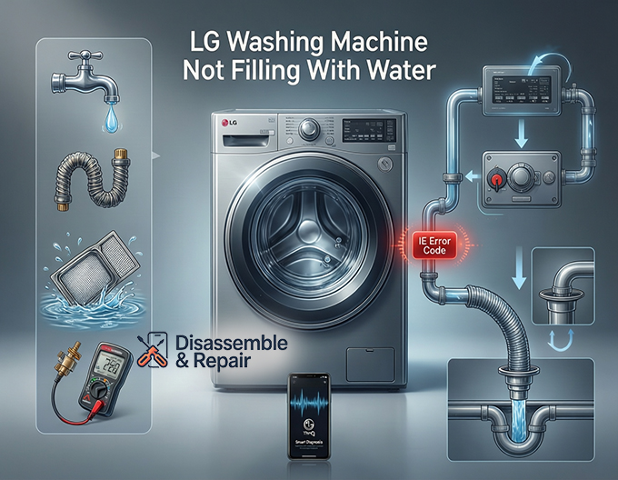 LG washing machine not filling with water: Repair Guide