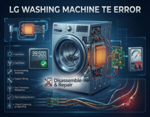 LG washing machine TE error: How to fix it fast & easy