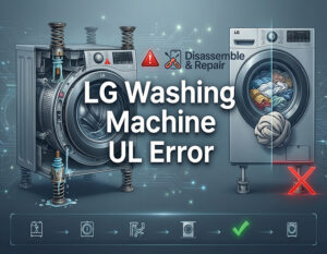 LG washing machine UL error: How to Fix Unbalanced Load