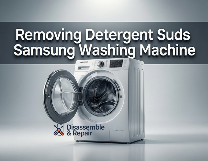 Removing detergent suds Samsung washing machine – Easy Fix