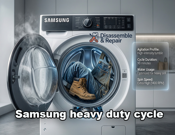 Samsung heavy duty cycle: Clean Your Toughest Laundry