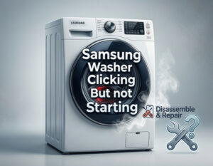 Samsung washer clicking but not starting: Troubleshooting