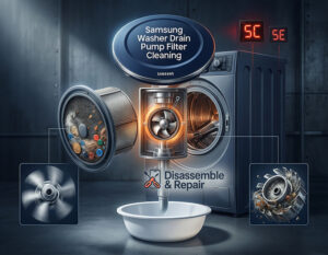 Samsung washer drain pump filter cleaning: Step-by-Step