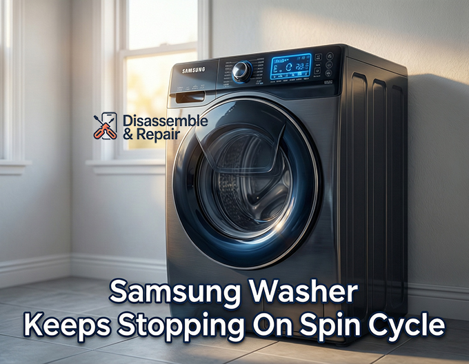 Samsung washer keeps stopping on spin cycle: Repair Guide