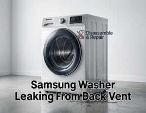Samsung washer leaking from back vent: Causes & Fixes