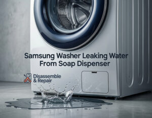 Samsung washer leaking water from soap dispenser: Easy Fix