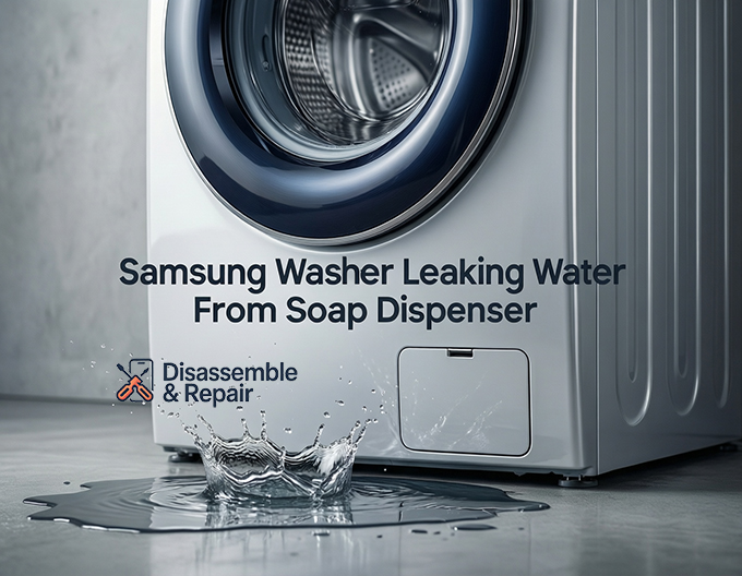 Samsung washer leaking water from soap dispenser: Easy Fix