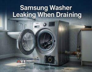 Samsung washer leaking when draining: Fixes & Causes