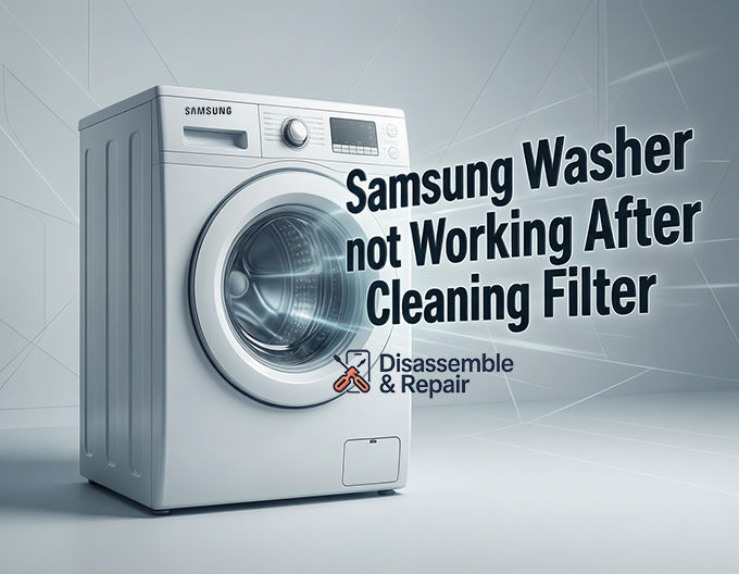 Samsung washer not working after cleaning filter: 5 Fixes